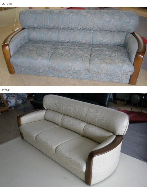 ソファーの張替え実績